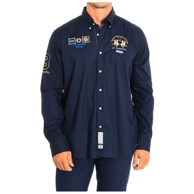 LaMartina Chemise Classic B Homme Marine privatesportshop.be fr
