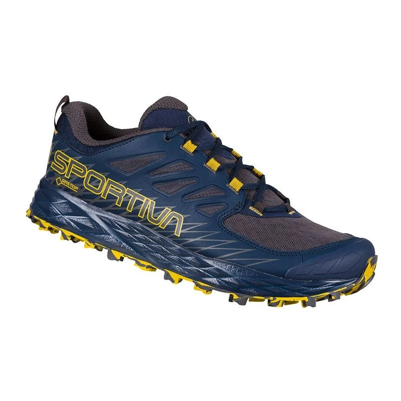 La Sportiva Mens Lycan GTX Trail Running Shoes Blue Sportpursuit.c