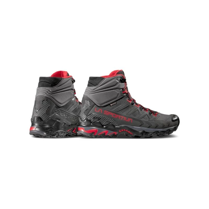 La Sportiva Black and Red High-Top Trail Shoes LA SPORTIVA Ultra Raptor II Mid GTX - Black/Goji - Luca  main image 4