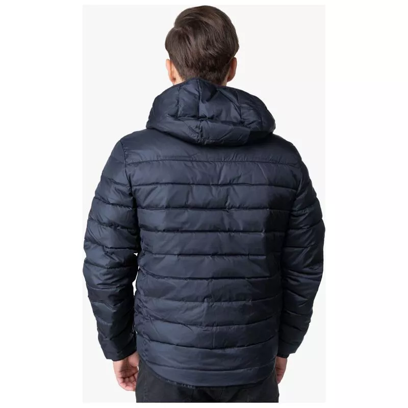 Lacoste Mens SPORT Quilted Hooded Jacket (Navy Blue/Navy Blue) |