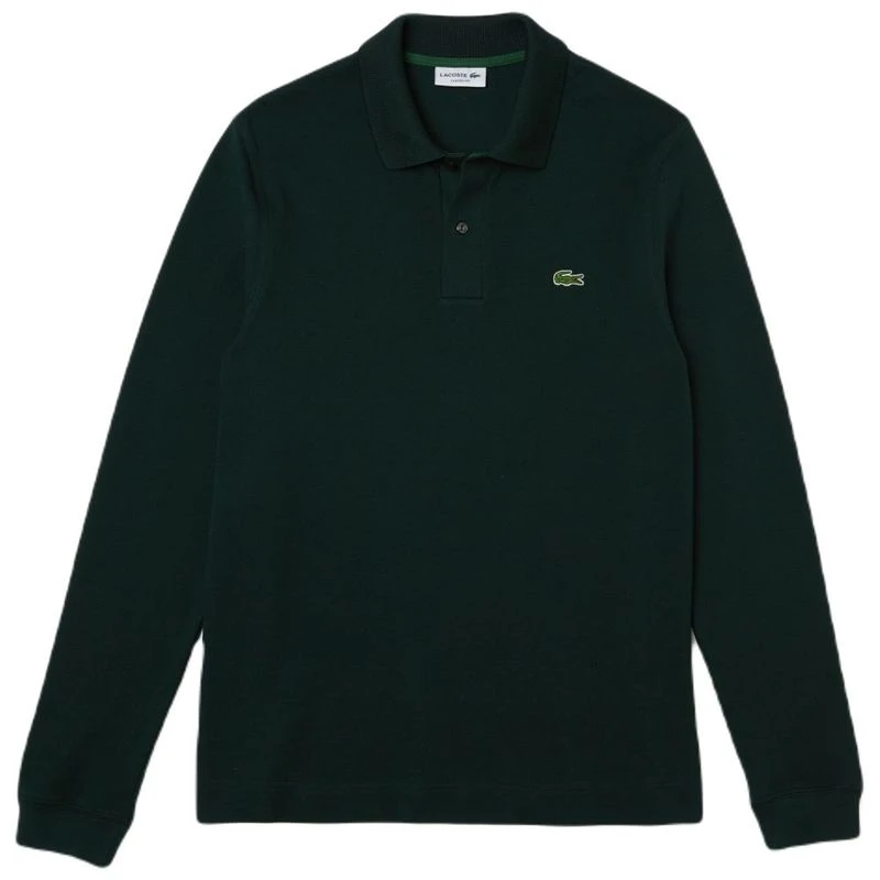 Lacoste Mens Ribbed Collar T-Shirt (Sinople) | Sportpursuit.com