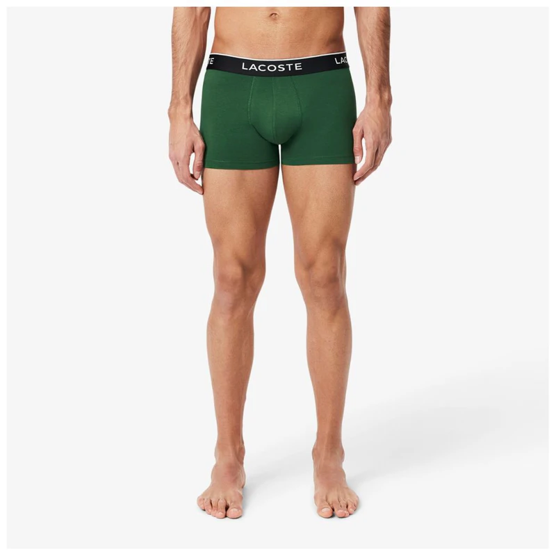 取寄) ラコステ メンズ 7-パック ロゴ ウェスト トランクス Lacoste