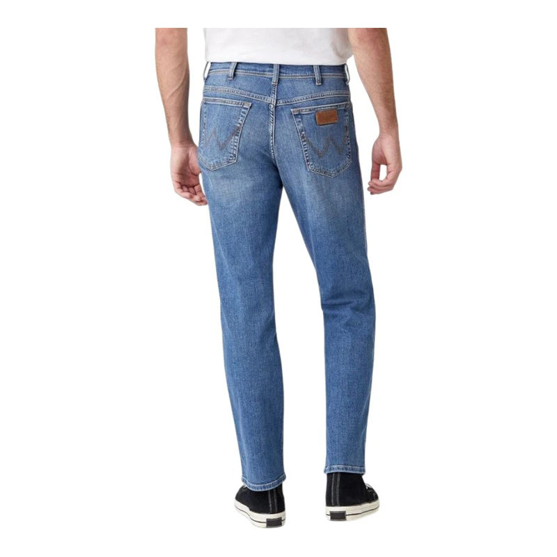 Wrangler Jean Droit Greensboro Homme Bleu Moyen