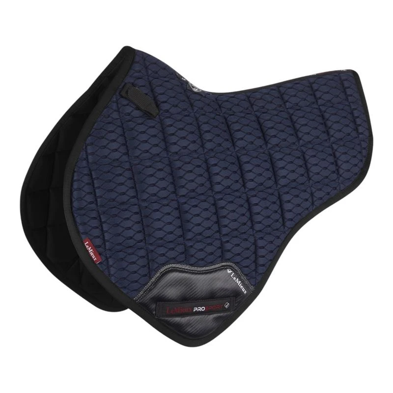 Tapis De Selle LeMieux En Daim - Bleu Encre Pour Équitation