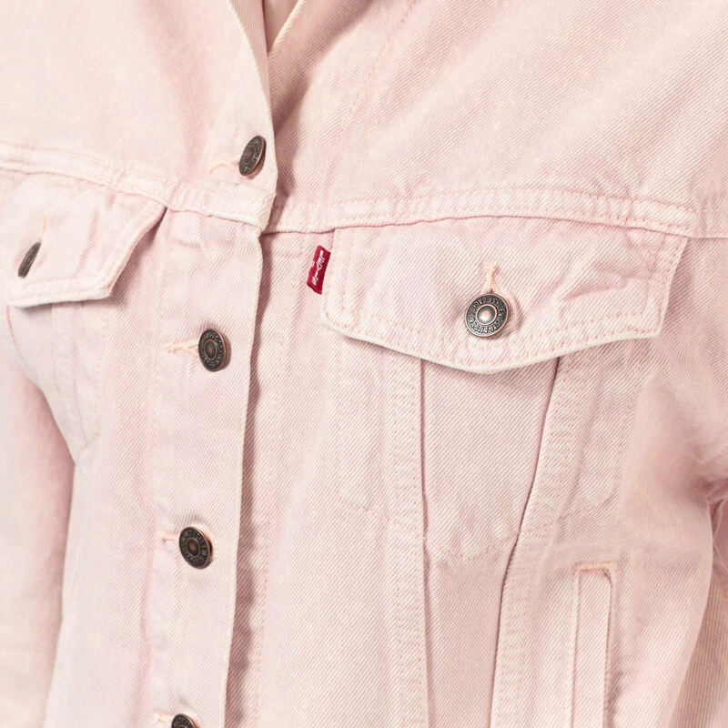 CRONOS WOMEN NYLON TRUCKER JACKET ピンク CRONOS WOMEN NYLON TRUCKER JACKET ピンク