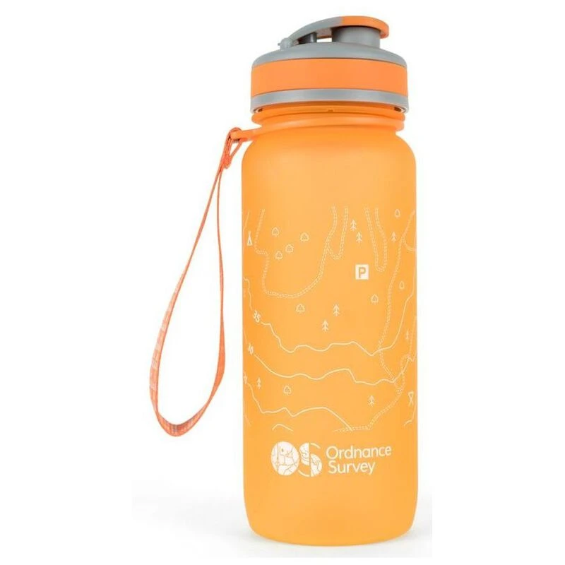 Ordnance Survey 750ml Water Bottle (Orange)