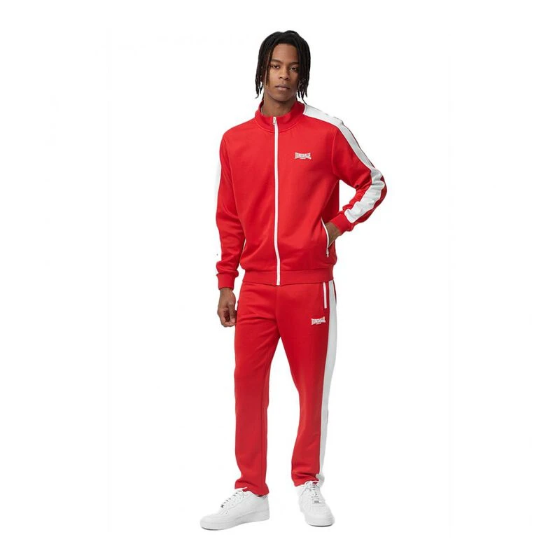 Lonsdale Tuta Manhay Uomo Rosso Bianco privatesportshop