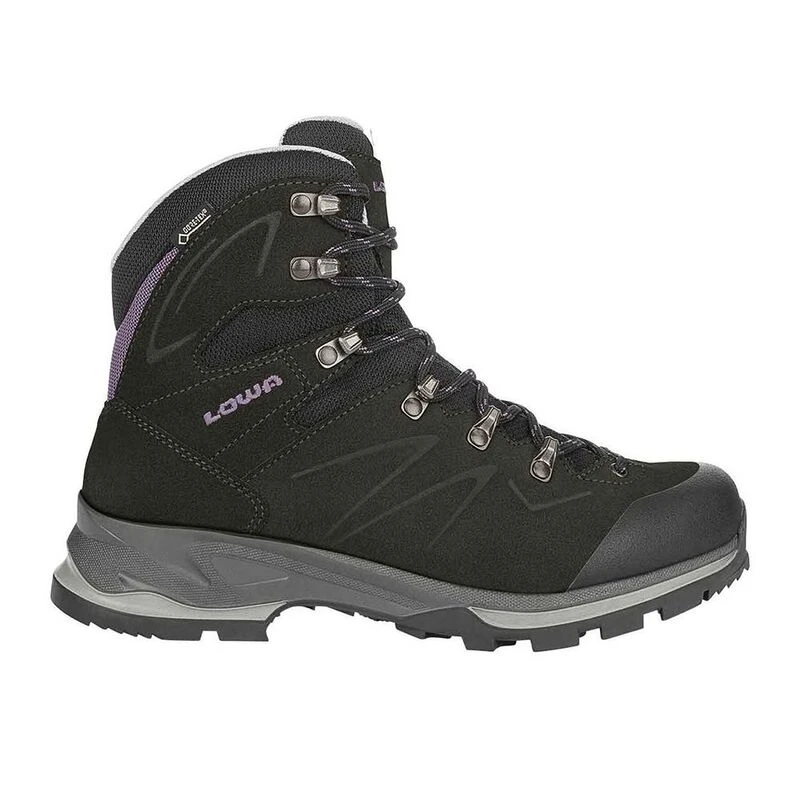 Lowa Womens Badia GTX Hiking Shoes Black Violet Sportpursuit