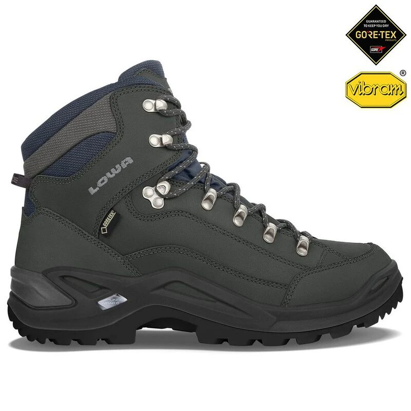 Lowa Mens Renegade GTX Mid S Hiking Boots Dark Grey Sportpursuit.c