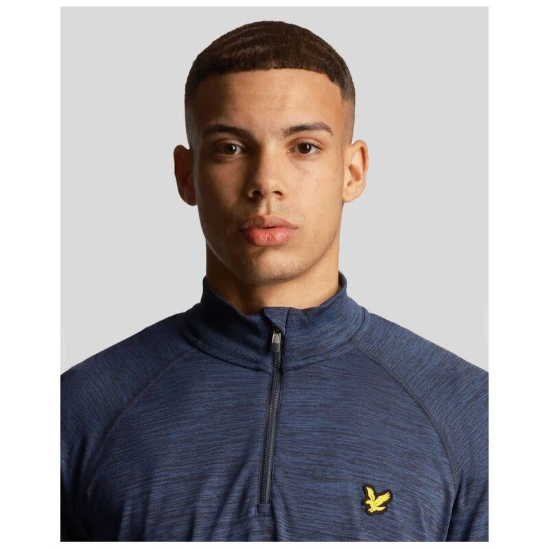 Lyle & Scott Mens Seamless Golf Pullover (Dark Navy Marl) Sportpursu
