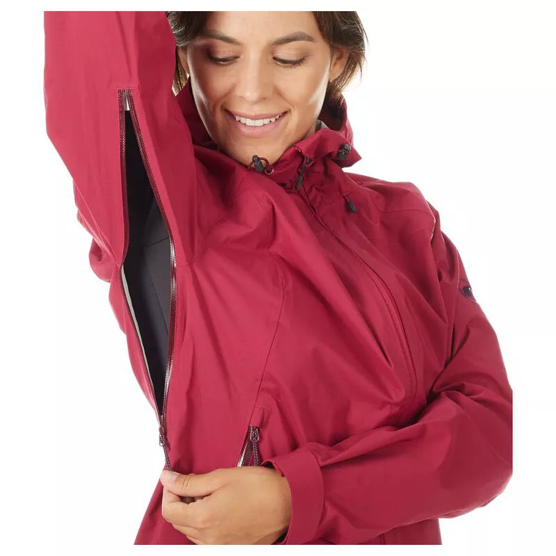 Mammut Womens Keiko Hardshell Hooded Jacket Beet Sportpursuit