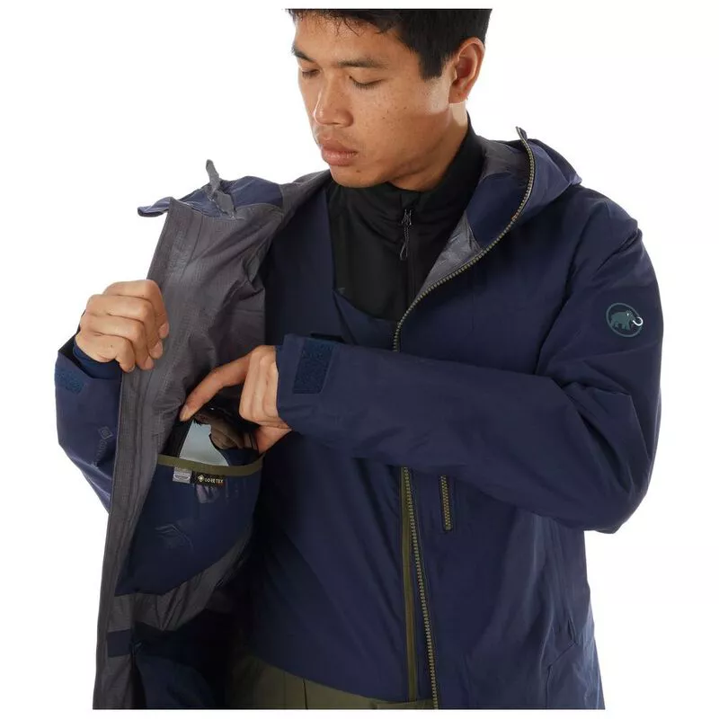 Mammut Mens Alvier GTX Hooded Jacket (Peacoat