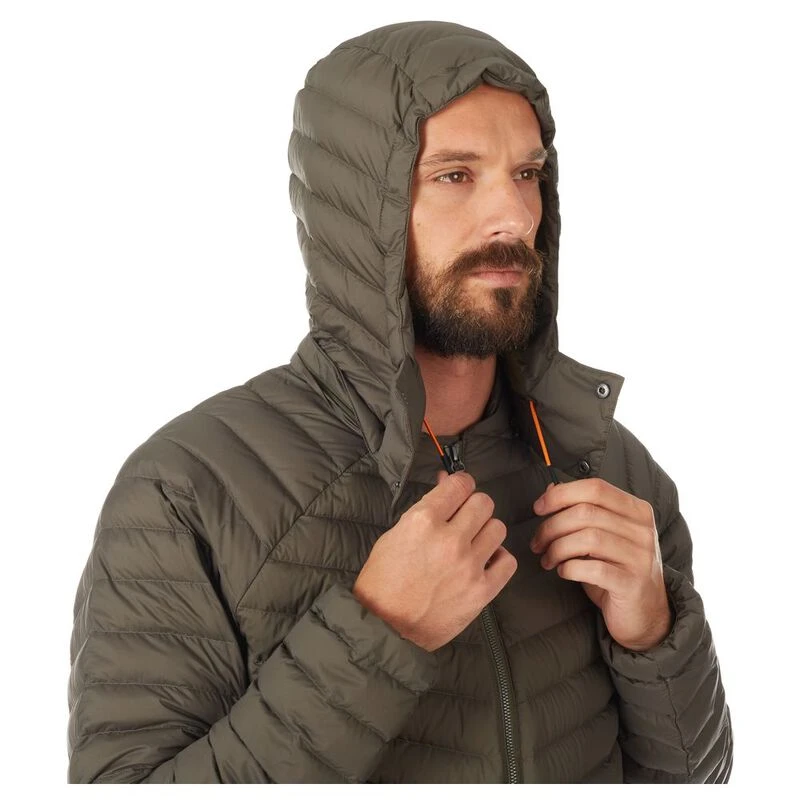 Mammut Mens Alvra Light Hooded Goose Down Jacket Iguana Sportpursu