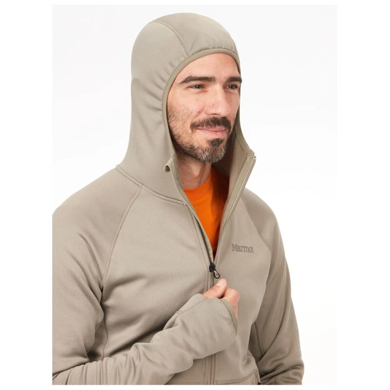 Marmot Mens Olden Polartec Hooded Jacket Vetiver Sportpursuit