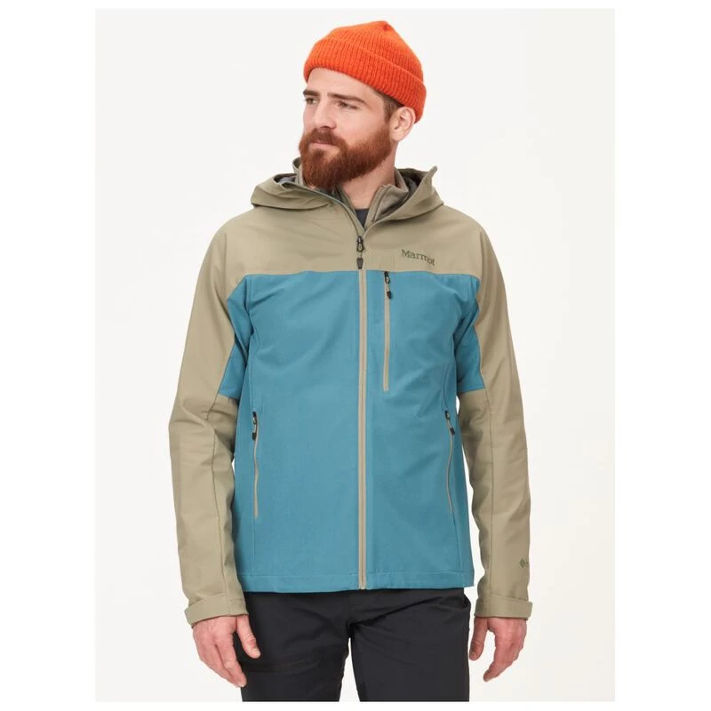 Marmot Mens ROM GTX Infinium Hooded Jacket Vetiver Moon River Spor