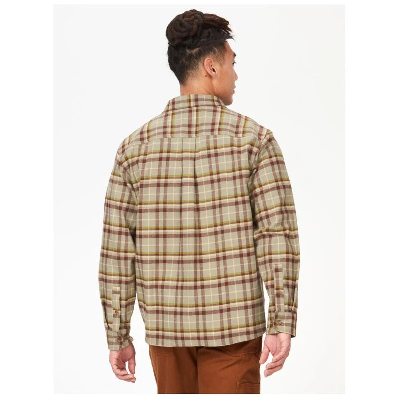 Marmot Mens Doran Midweight Flannel Shirt (Vetiver) | Sportpursuit.com