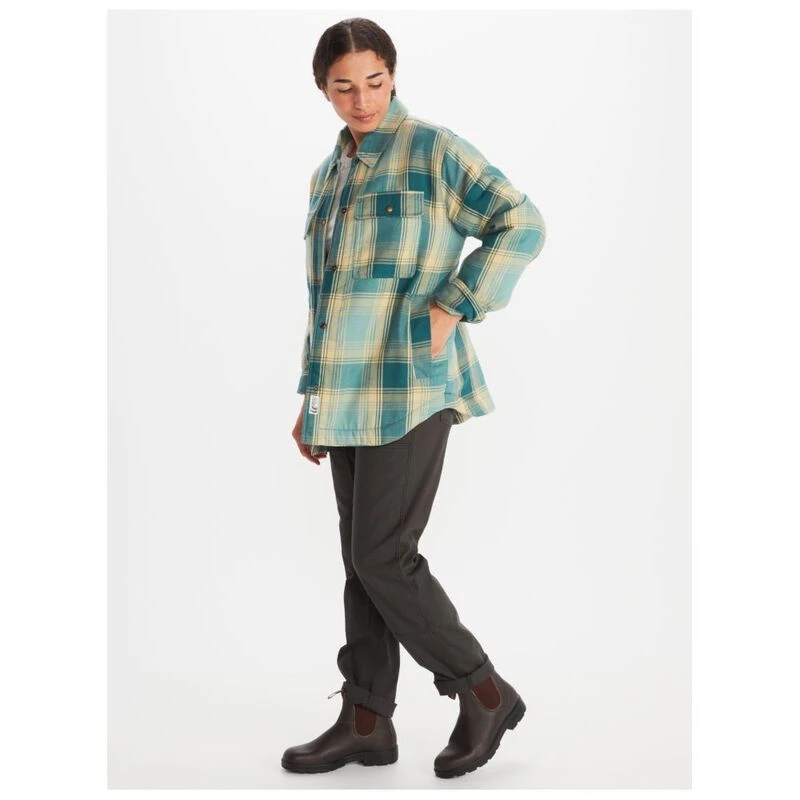 Marmot Chemise Ridgefield Sherpa Lined Flannel Femme Bleu privates