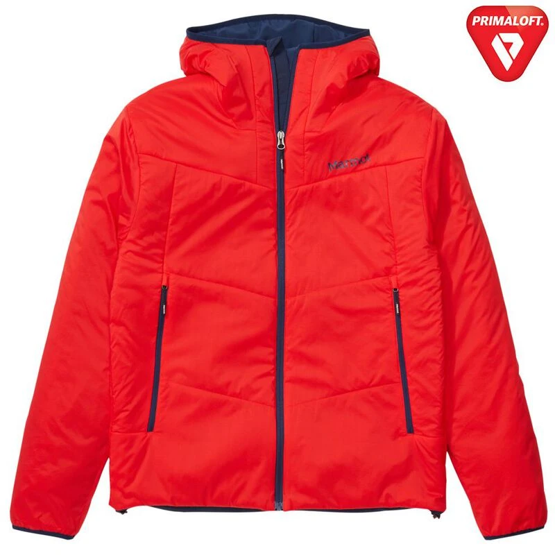 Marmot Mens Novus 2 Hooded Jacket Victory Red Sportpursuit