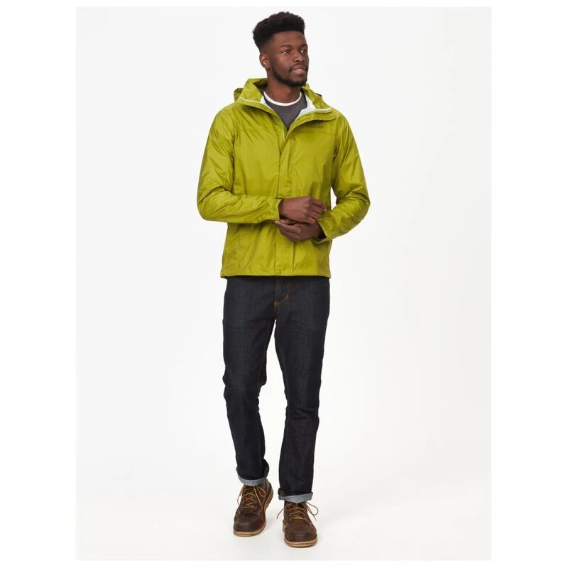 Marmot Mens PreCip Eco Jacket Cilantro Sportpursuit