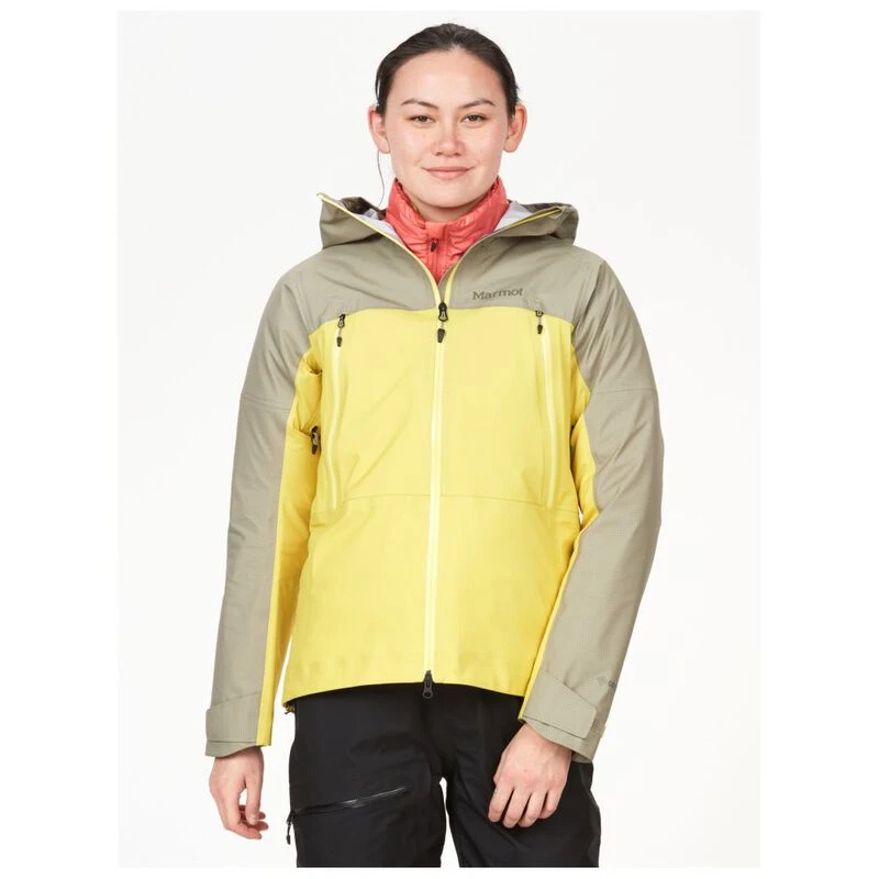 Marmot Womens Mitre Peak GTX Jacket Vetiver Limelight Sportpursuit