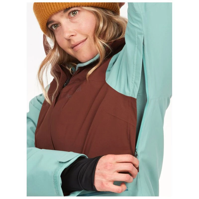 Marmot Womens Refuge Jacket (Chocolate/Blue Agave) | Sportpursuit.com