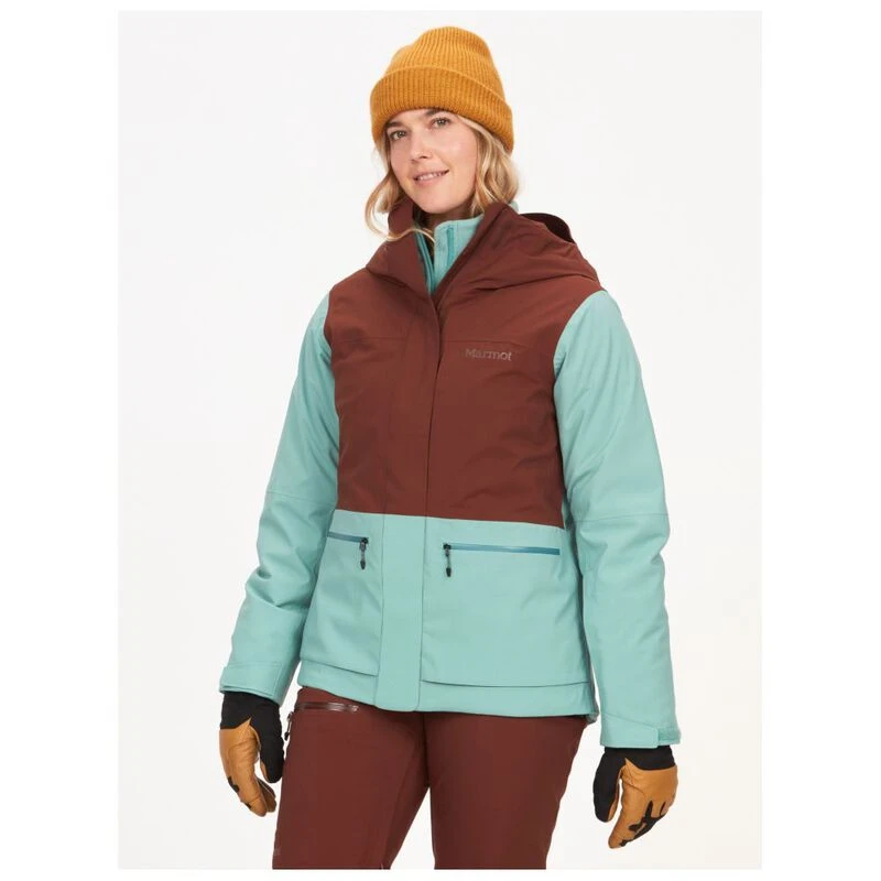 Marmot Womens Refuge Jacket (Chocolate/Blue Agave) | Sportpursuit.com