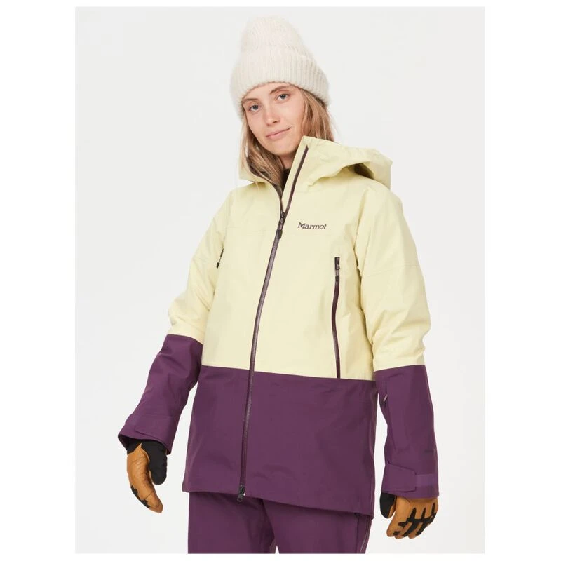 Marmot Womens Orion GTX Jacket Wheat Purple Fig Sportpursuit