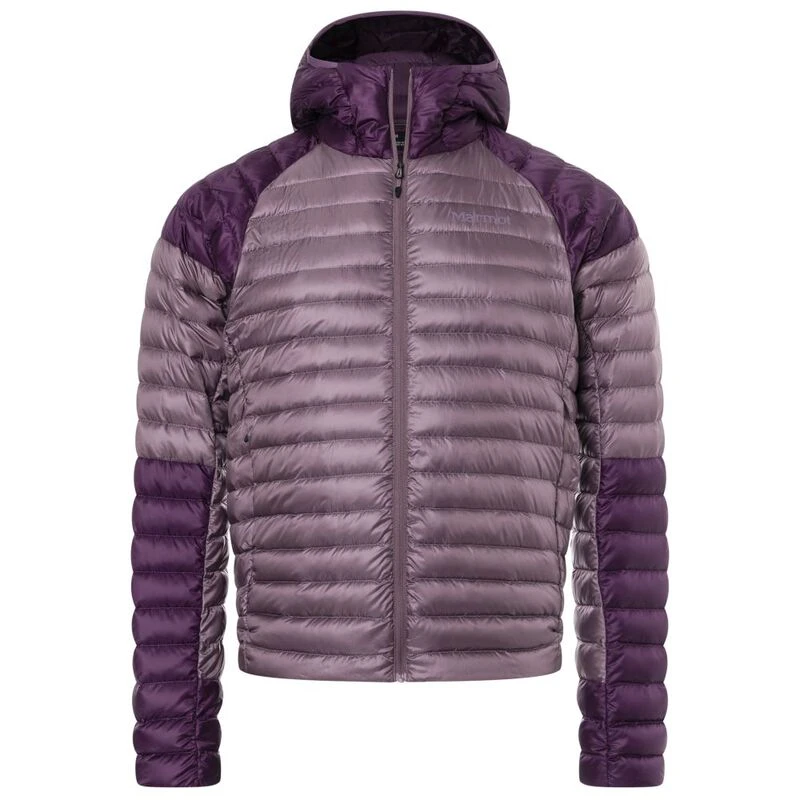 Marmot Mens Hype Hooded Down Jacket (Purple Fig/Hazy Purple