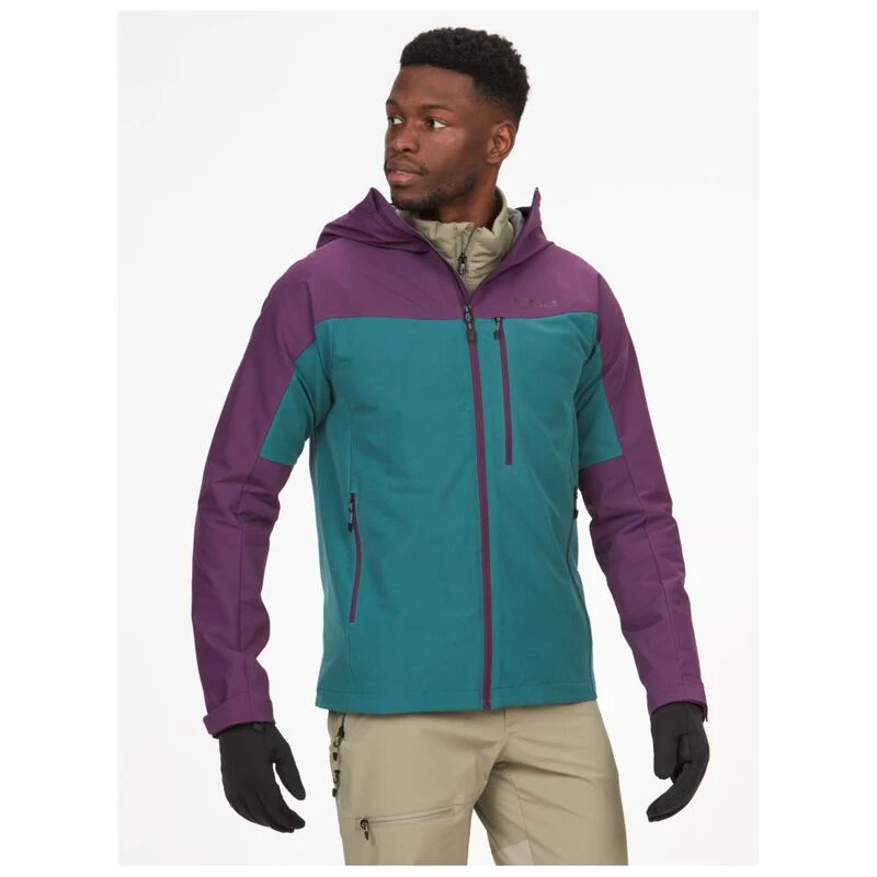 Marmot Mens ROM GTX Infinium Hooded Jacket Purple Fig Dark Jungle