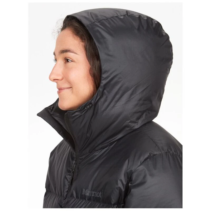 Marmot Womens Guides Hooded Down Jacket Black Sportpursuit