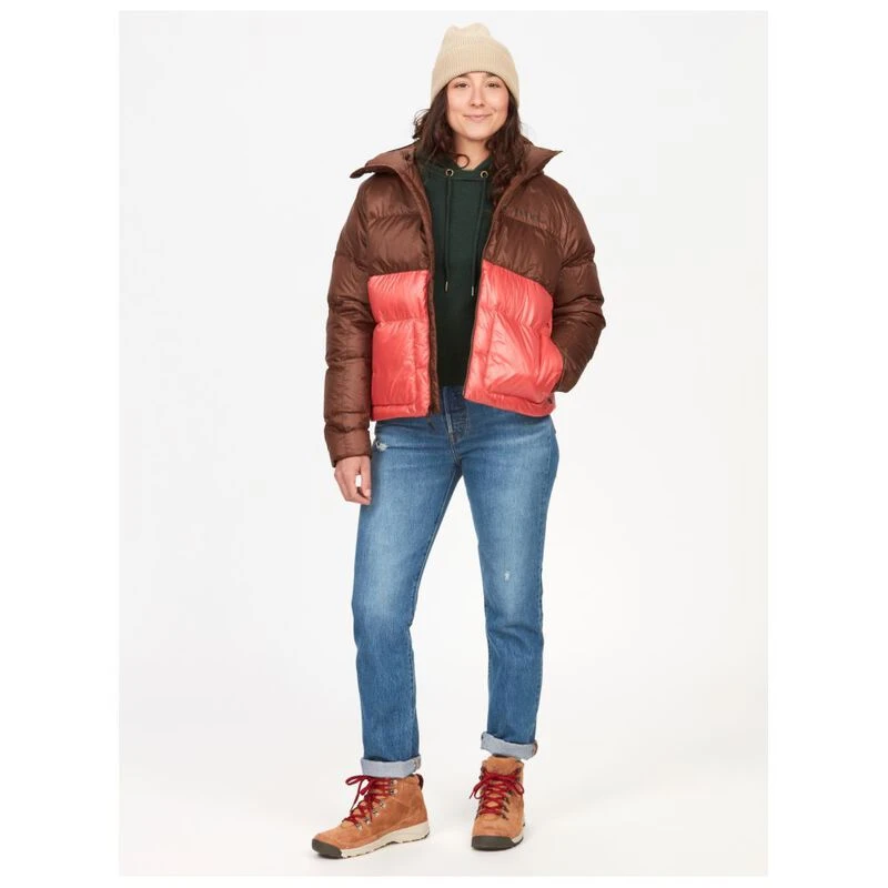 Marmot Womens Guides Hooded Jacket Pinecone Grapefruit Sportpursui