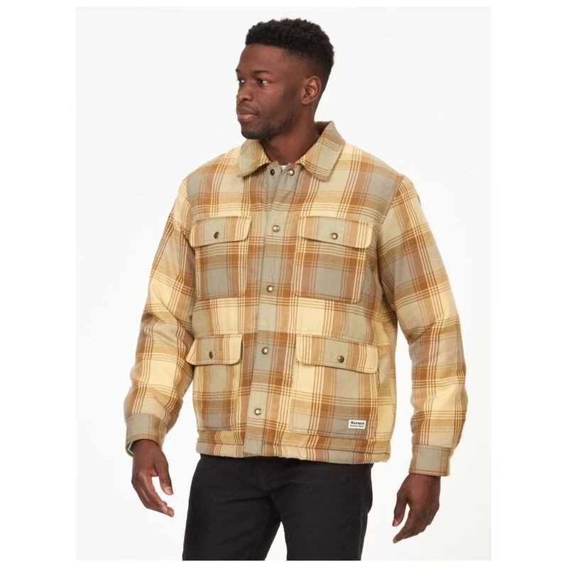 Marmot Mens Ridgefield Sherpa Shirt Light Oak Sportpursuit