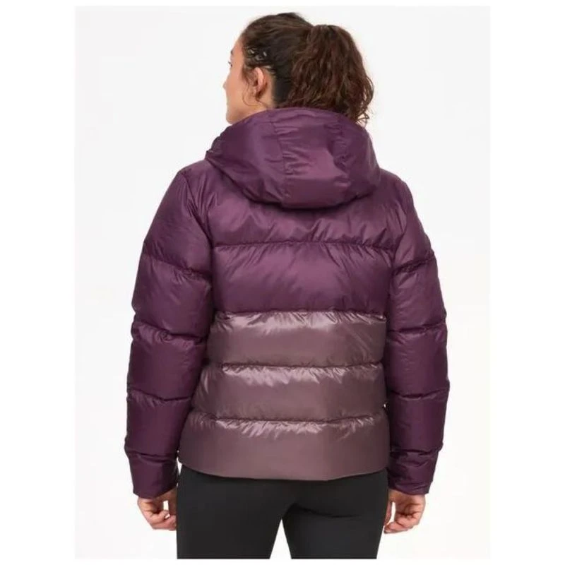 Marmot Womens Guides Hooded Down Jacket (Purple Fig/Hazy