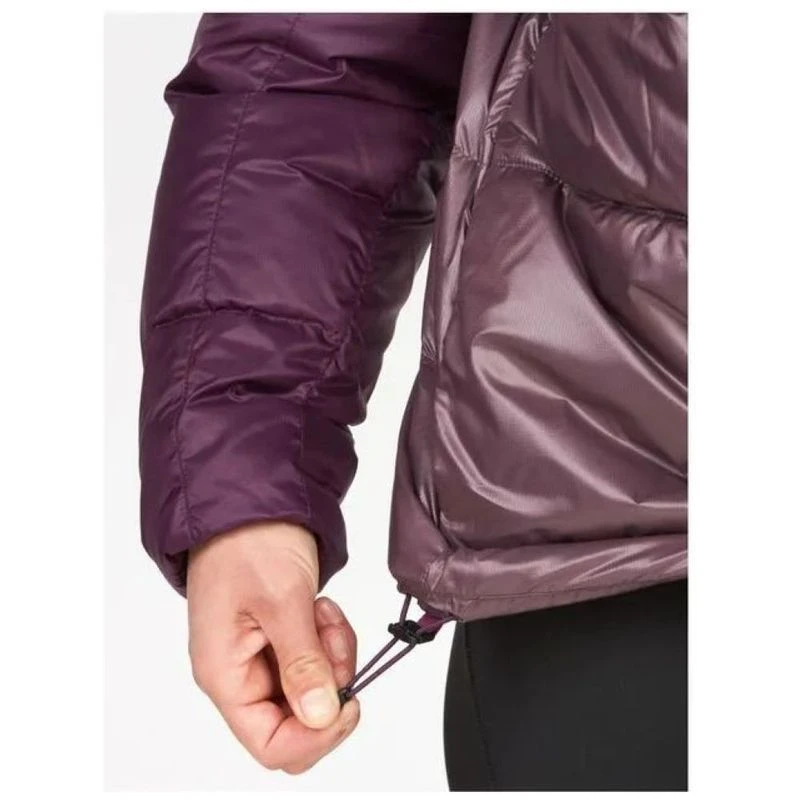 Marmot Womens Guides Hooded Down Jacket (Purple Fig/Hazy Marmot Womens Guides Hooded Down Jacket (Purple Fig/Hazy