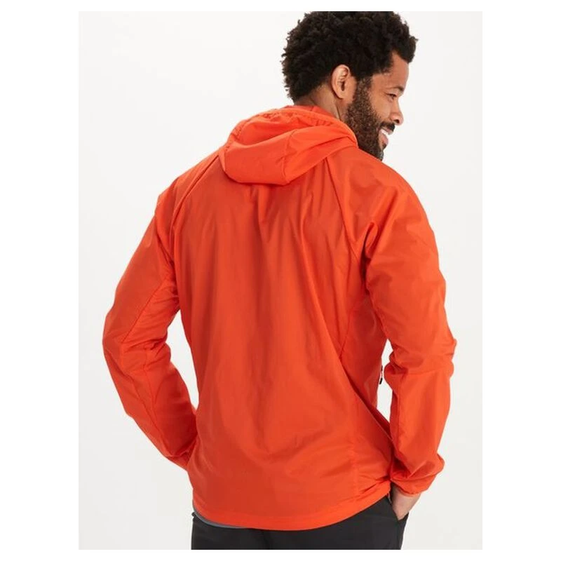Marmot Mens Etherlite Hooded Jacket Red Sun Sportpursuit