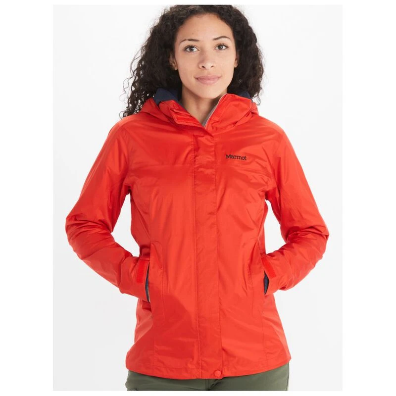 Marmot Womens PreCip Eco Jacket Victory Red Sportpursuit