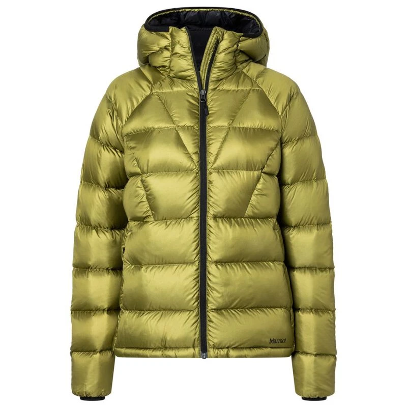 Marmot Womens Hype Hooded Down Jacket Military Green Sportpursuit