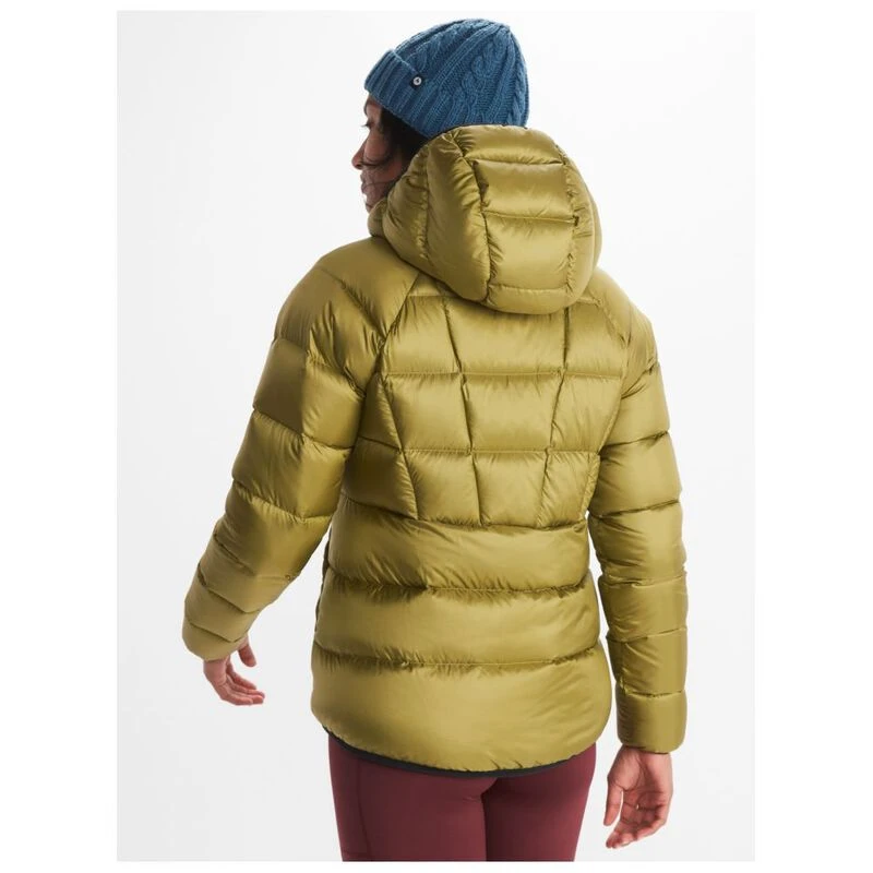 Marmot Womens Hype Hooded Down Jacket Military Green Sportpursuit