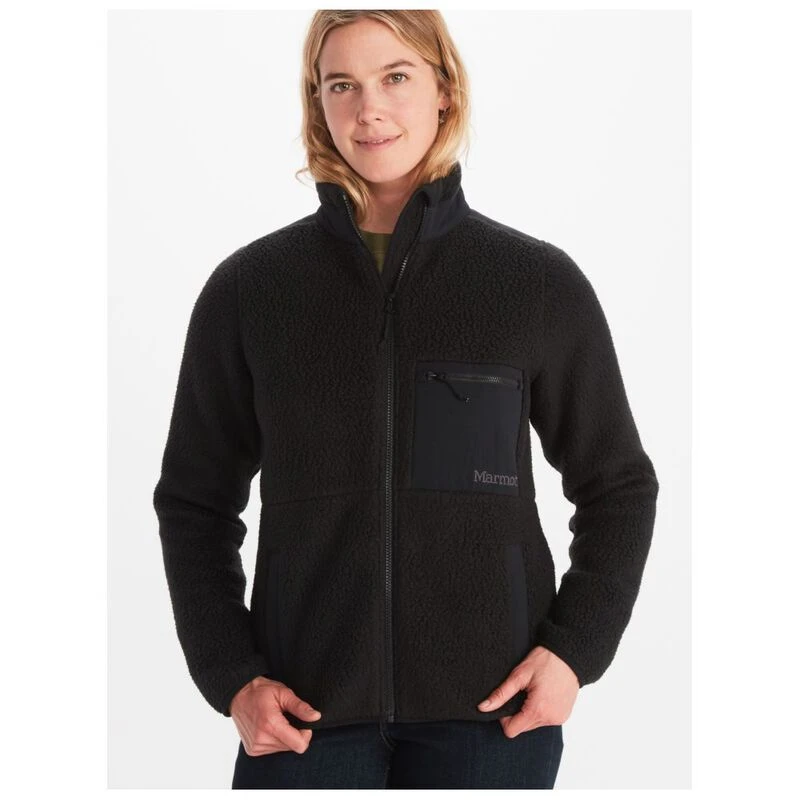 Marmot Womens Wiley Polartec Jacket Black Sportpursuit
