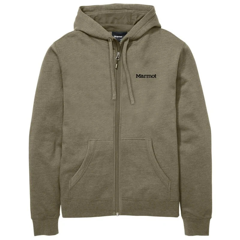 Marmot Mens Mountain Peaks Full Zip Hoodie Stonework Heather Sport
