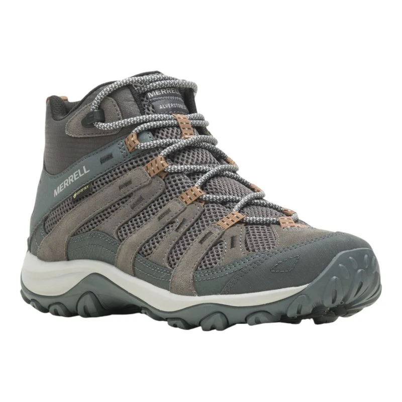 Merrell Mens Alverstone 2 Mid GTX Hiking Shoes (Granite) | Sportpursui