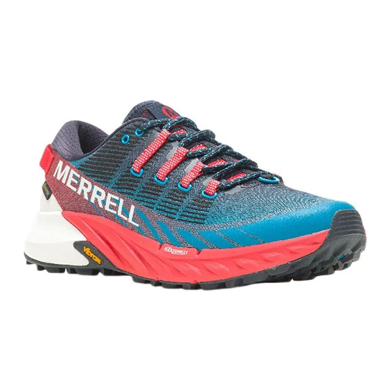 Merrell Mens Agility Peak 4 GTX Trail Running Shoes Blue Sportpurs