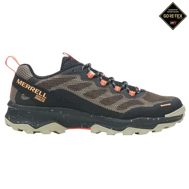 Merrell Mens Speed Strike GTX Hiking Shoes Black Boulder Sportpurs