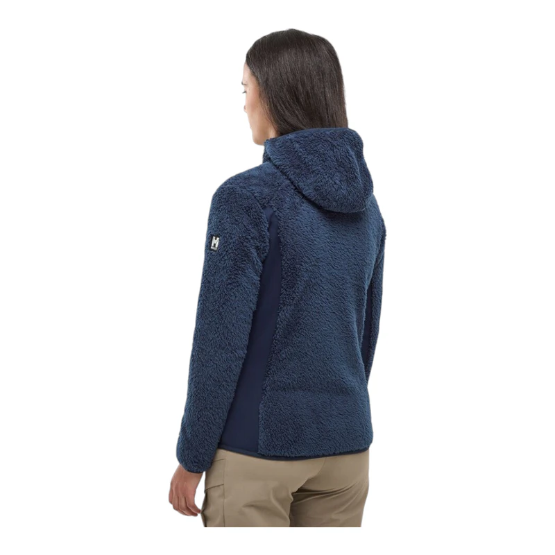 Sweat à capuche en polaire avec imprimé - Violet - 13.00