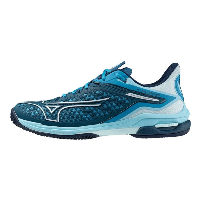 Mizuno Mens Wave Exceed Tour 6 AC Tennis Shoes Blue Sportpursuit.c