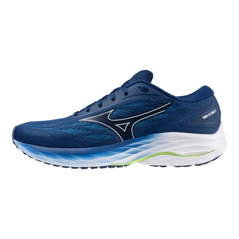 Mizuno Mens Wave Ultima 15 Running Shoes Blue Sportpursuit