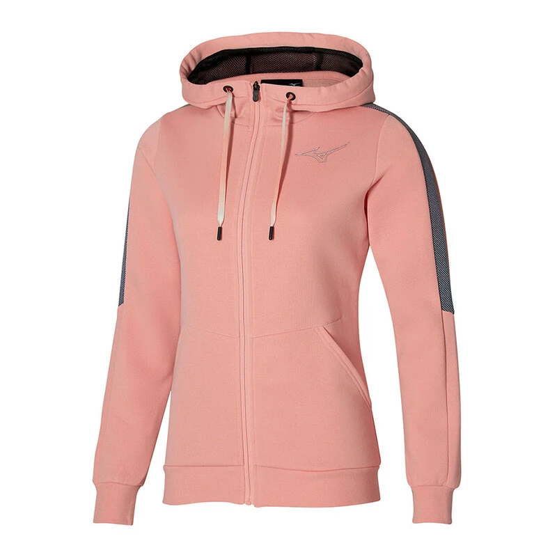 Mizuno Felpa con cappuccio Release Donna Arancione privatesportsho