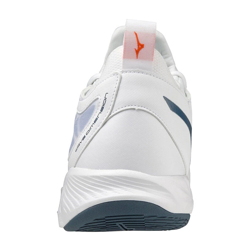 Mizuno Mens Wave Dimension Footwear (White/Dark Denim/Blue
