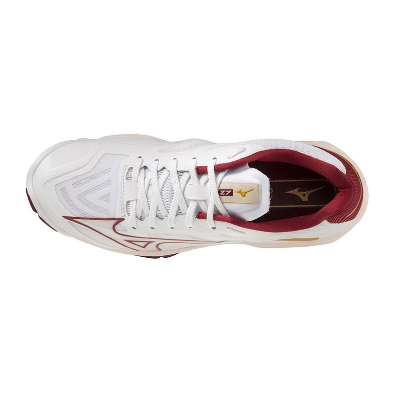 Mizuno Womens Wave Lightning Z7 Footwear White Cabernet Mp Gold Sp