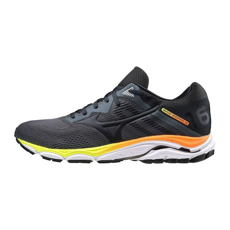 Mizuno Mens Wave Inspire 16 Shoes Castlerock Phantom Soran Sportpu